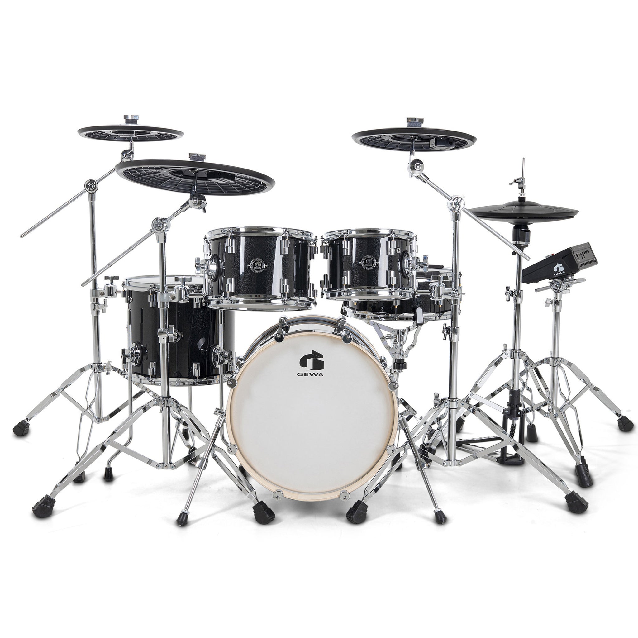GEWA GD803.605 E-Drum Set G3 Pro 5 Electronic Drum Set Black Sparkle