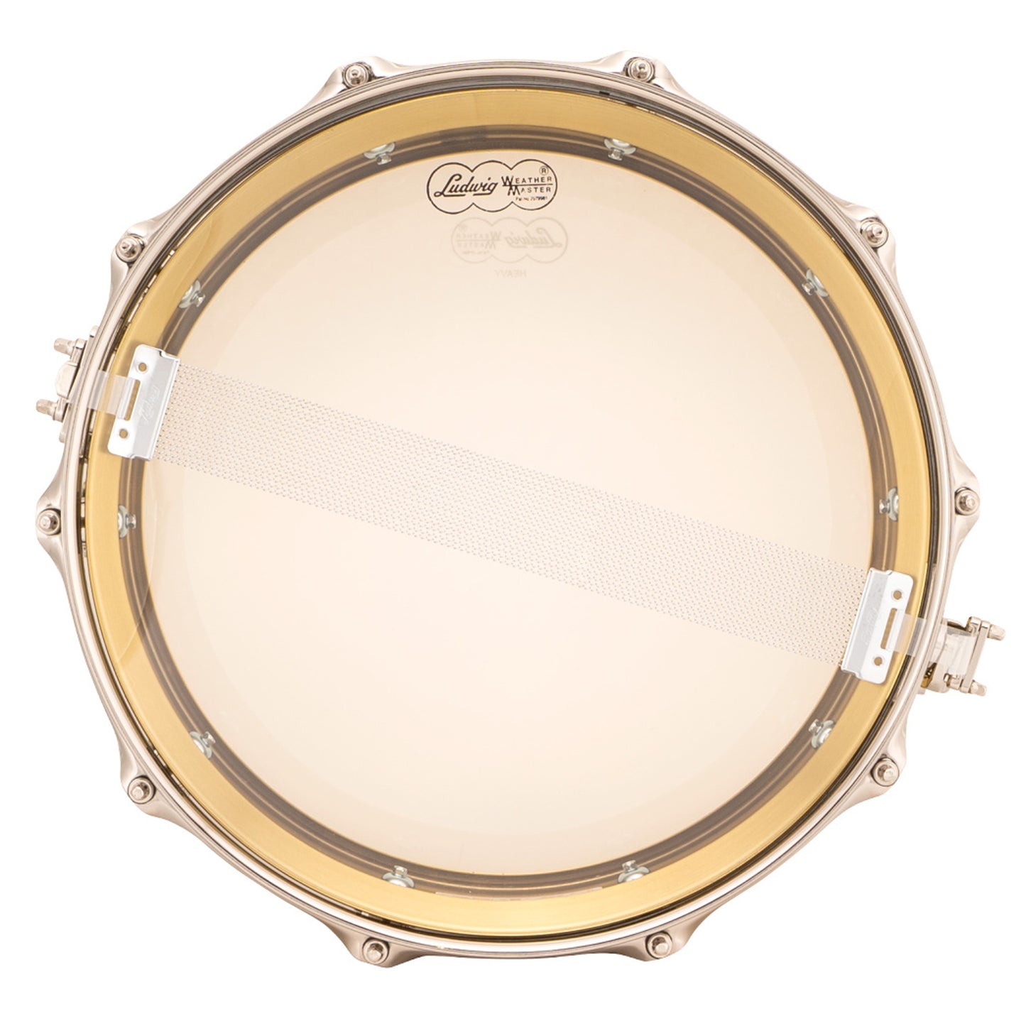 Ludwig LB401 Supraphonic 5X14 "Super Brass" Lacquered Brass Snare Drum