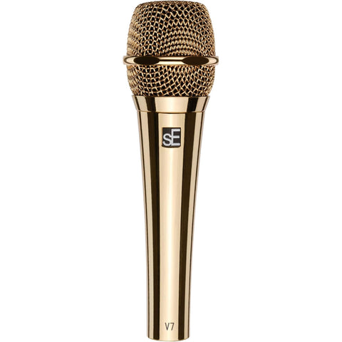 sE Electronics Studio-grade Handheld Mic, Supercardioid, 24 Carat gold-plated