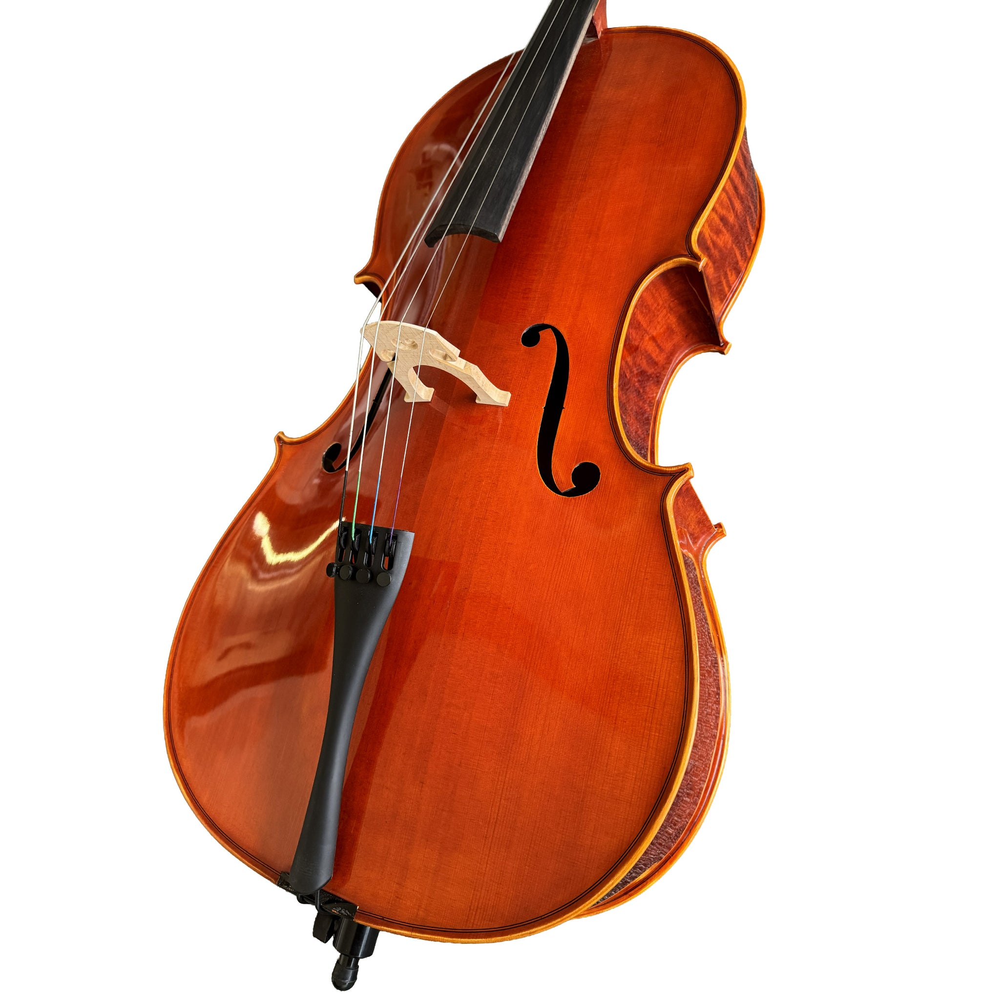 D’Luca Tonmeister 400 Ebony Fitted Cello Outfit 1/4 Size with Bow and Gig Bag
