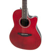 Applause E-Acoustic Guitar AB24-2S, CS, Cutaway, Ruby Red Satin