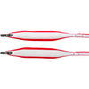 D'Luca MX3 Leather Accordion Straps Red/White