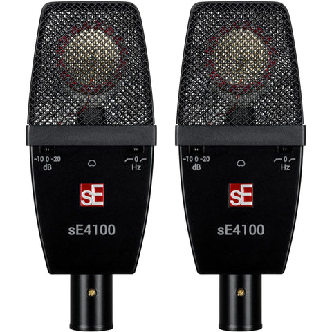 sE Electronics Factory Matched Pair of sE4100 with Mounting and Case