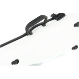 GEWA Violin Case, Air 1.7, Shaped, 4/4, White/Black, High Gloss, w/Subway Handle