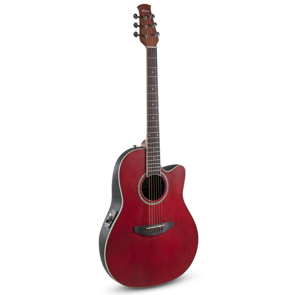 Applause E-Acoustic Guitar AB24-2S, CS, Cutaway, Ruby Red Satin