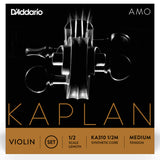 D'Addario Kaplan Amo Violin String Set, 1/2 Scale, Medium Tension