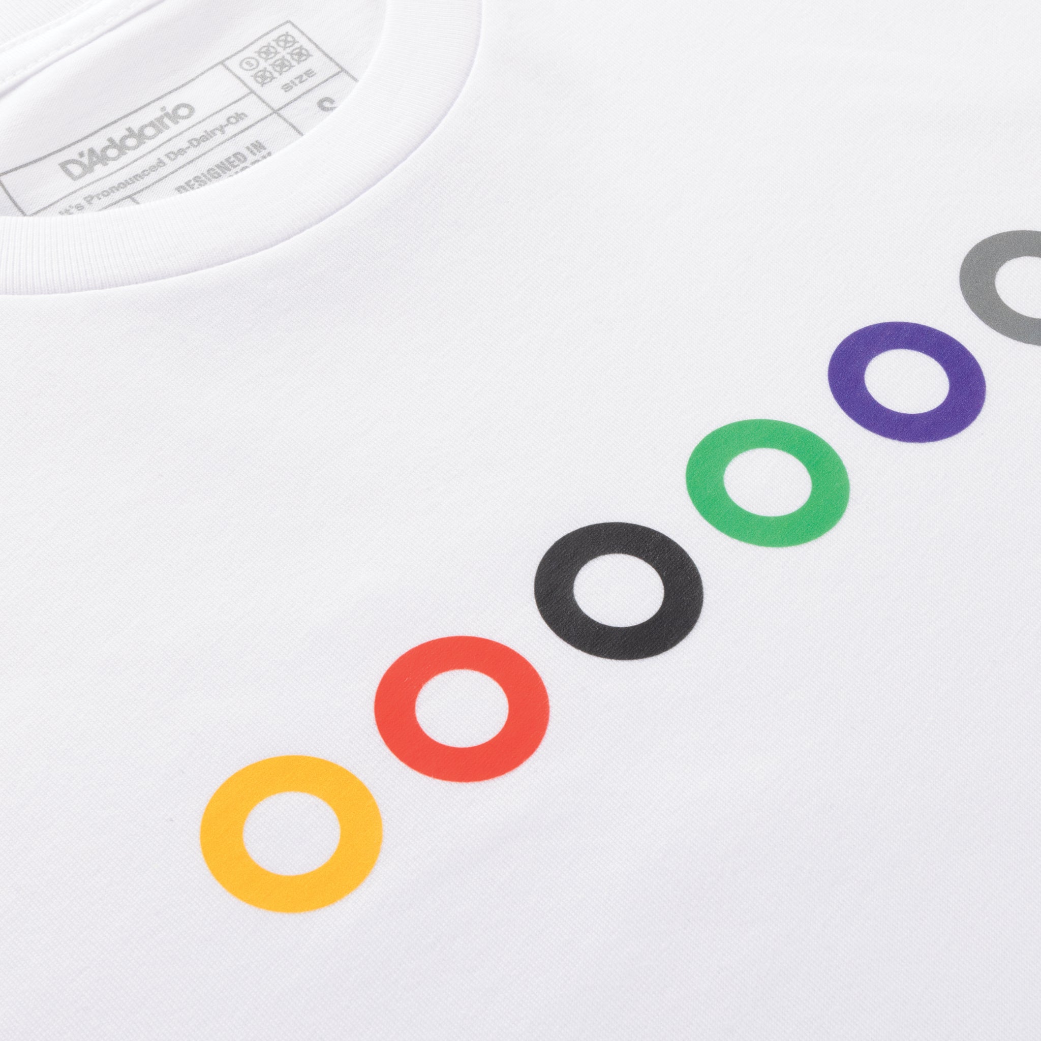 D'Addario Ball End T-Shirt, White, 3XL