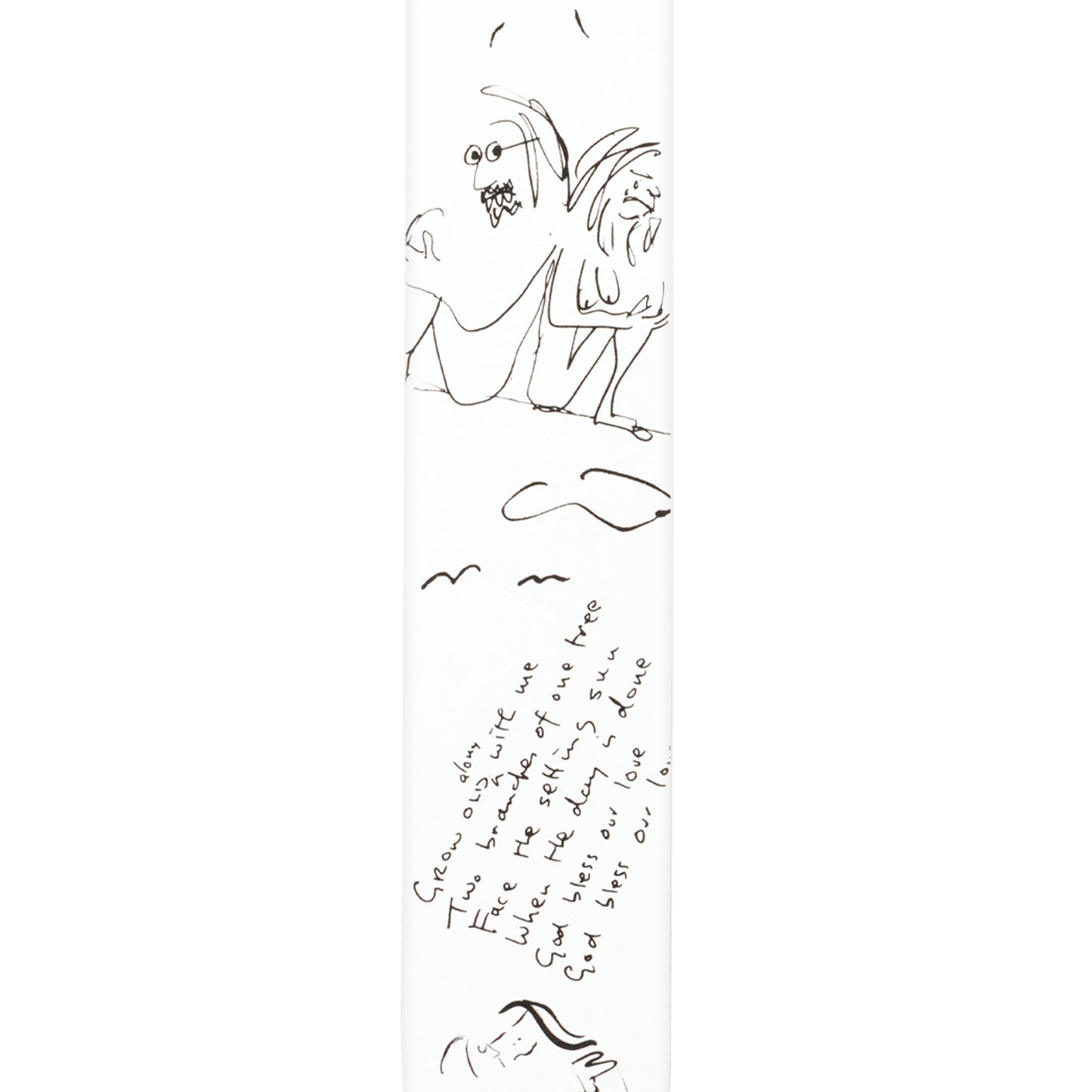 D'Addario Lennon Art Series Leather Strap, John & Yoko