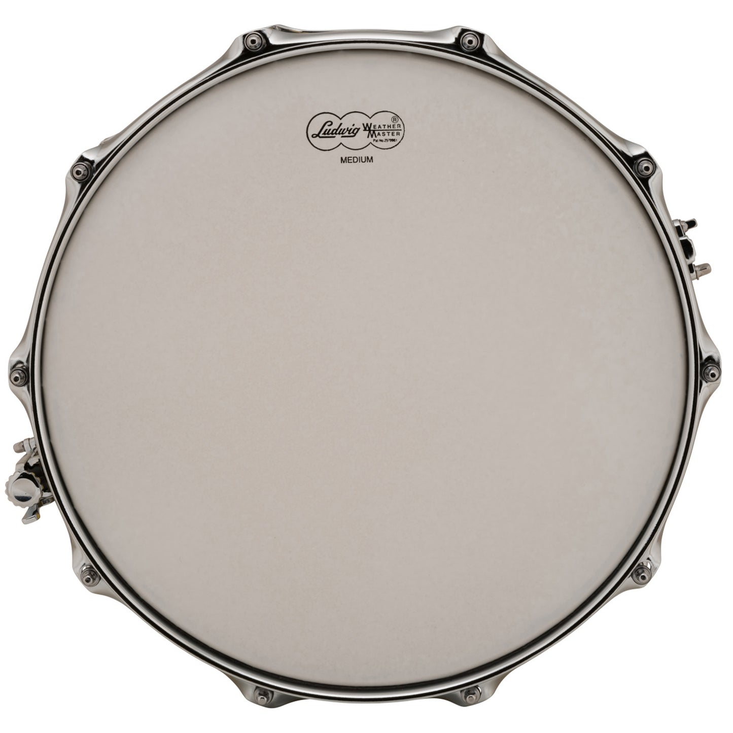 Ludwig LB422BKT Supraphonic 6.5x14 Hammered Brass w/Tube Lugs Snare Drum