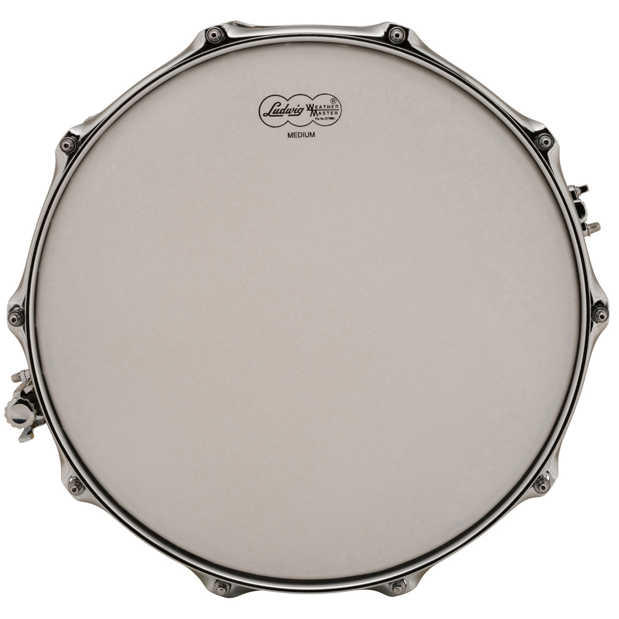 Ludwig LB422BKT Supraphonic 6.5x14 Hammered Brass w/Tube Lugs Snare Drum