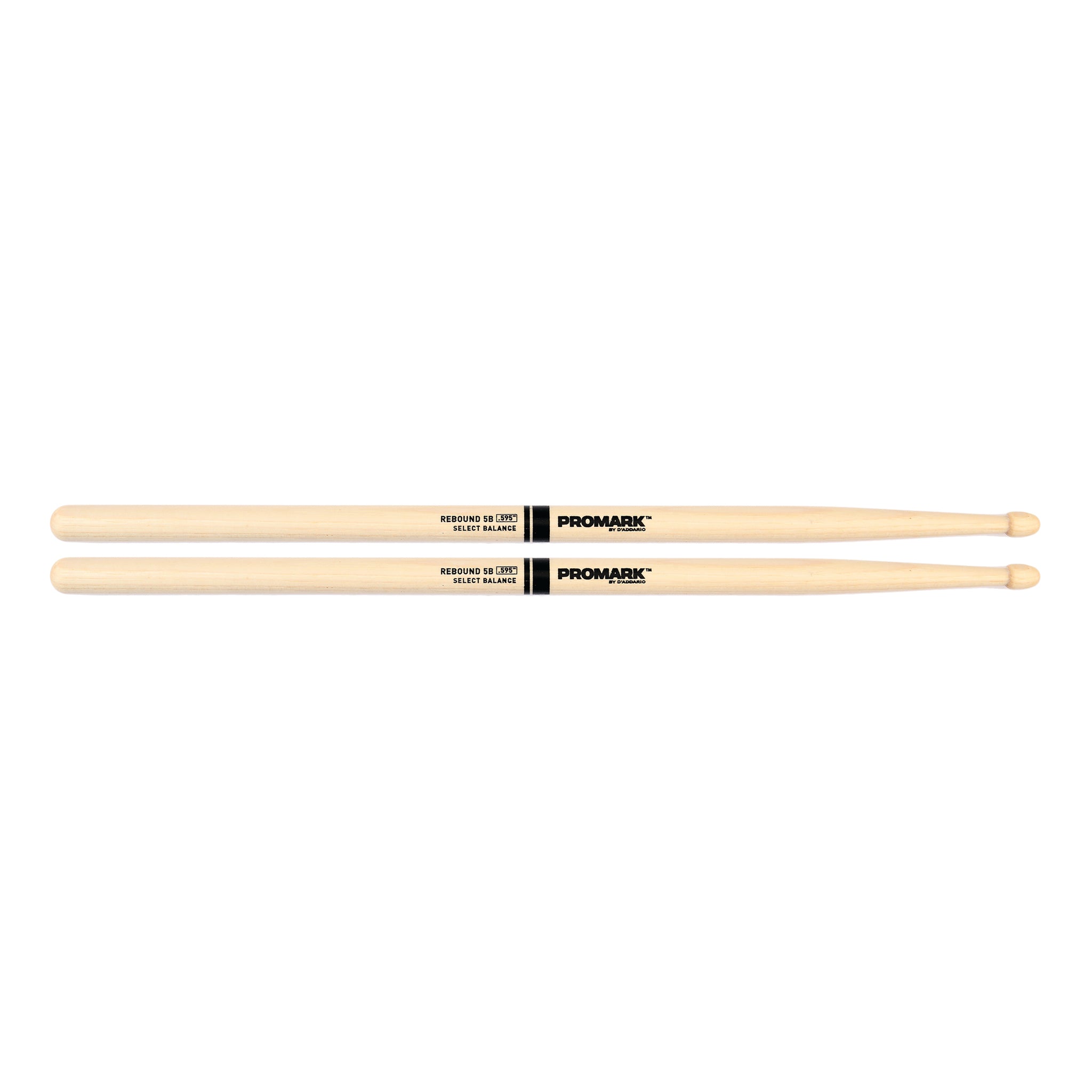Promark American Hickory Rebound 5B .595" Acorn Wood Drum Sticks