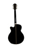 Washburn EA55G-A Festival Series Mini Jumbo Acoustic/Electric Guitar. Koa Burst