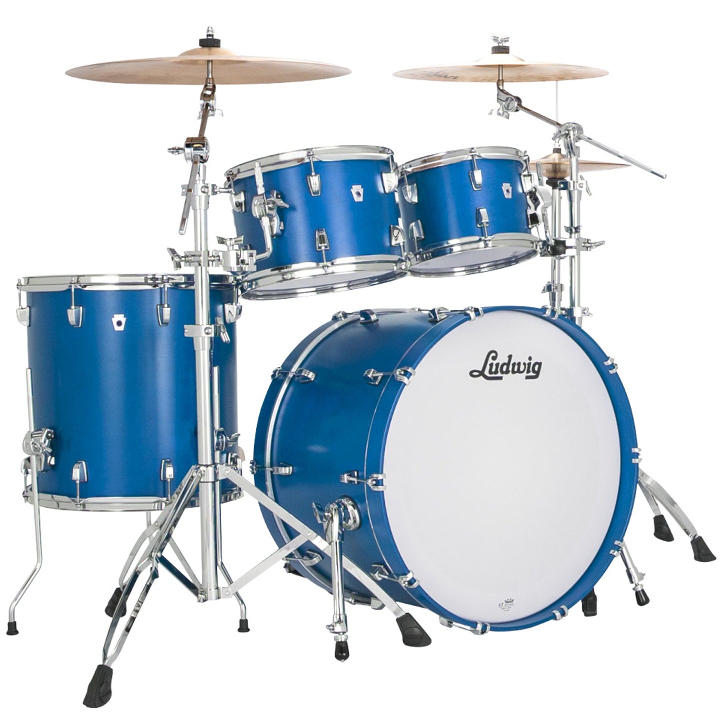 Ludwig NeuSonic MOD2 4-piece Acoustic Drum Set Shell Pack Satin Royal Blue