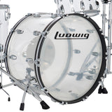 Ludwig Vistalite Pro Beat 3-piece Acoustic Drum Set Shell Pack Clear