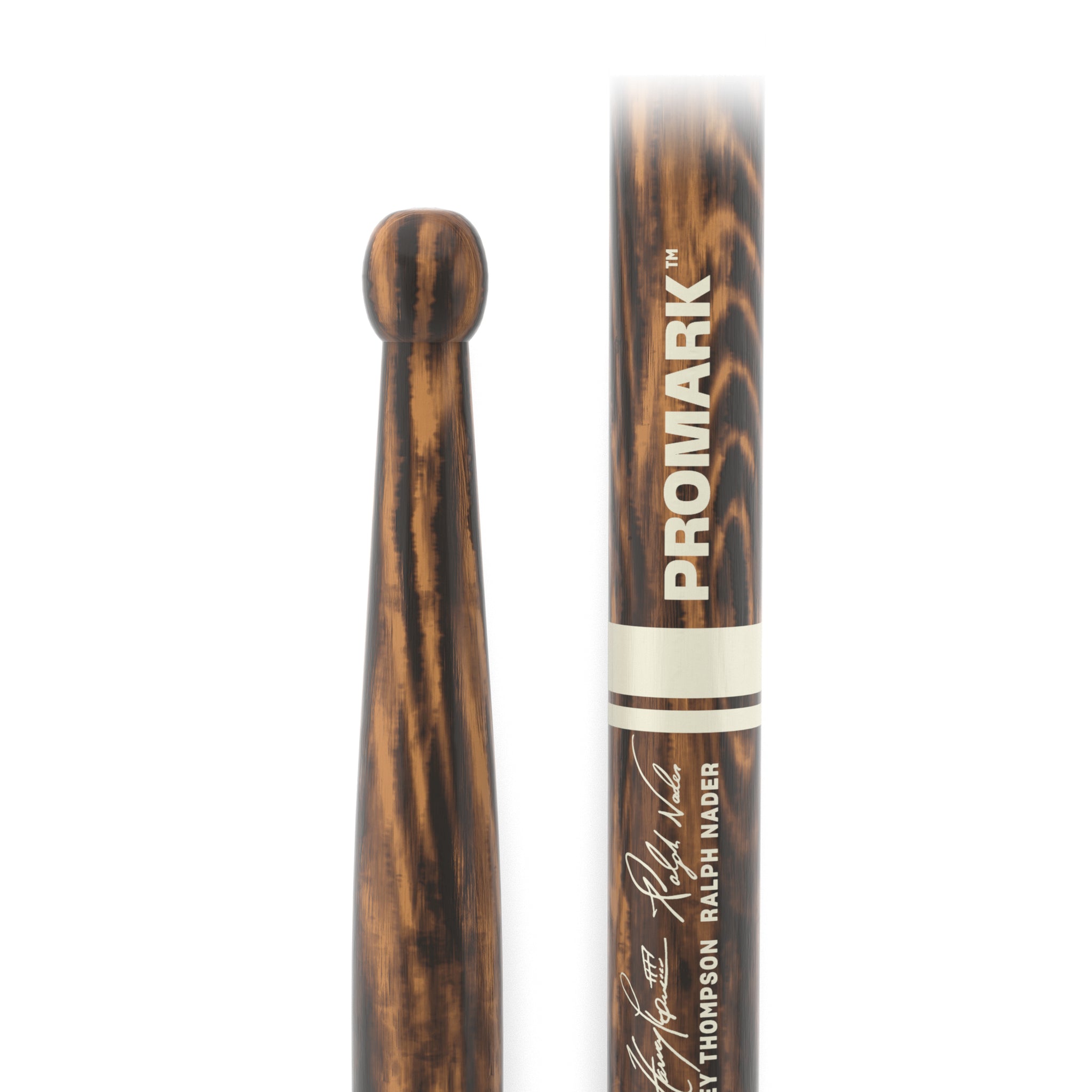 ProMark BYOS FireGrain Hickory Marching Drumstick, Wood Tip