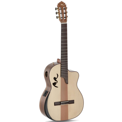 Manuel Rodriguez Electro-Acoustic Guitar Café Cortado, Walnut 4/4, Satin Cutaway