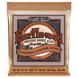 Ernie Ball Custom Light Earthwood Phosphor Bronze 12-String Acoustic Guitar Strings 10-48 Gauge