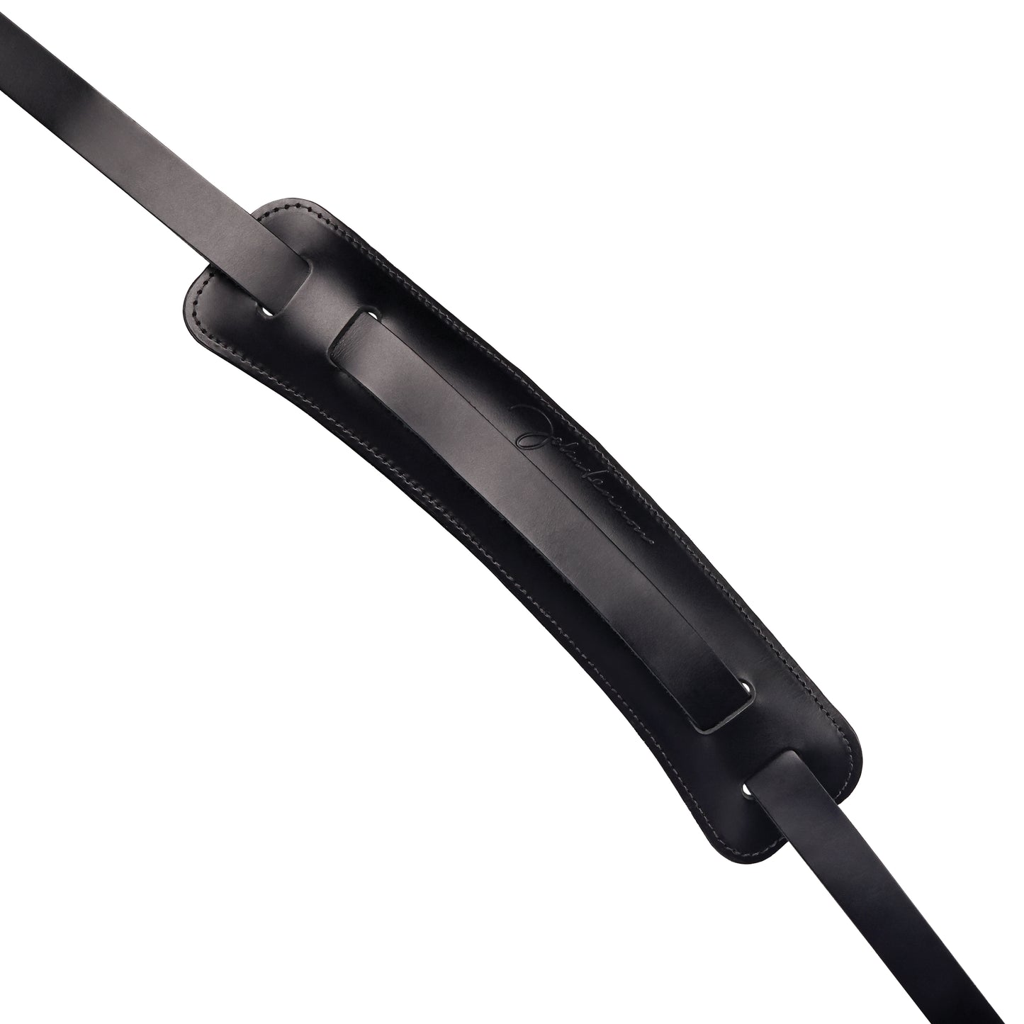 D'Addario John Lennon Signature Strap, Black Leather w/Pad