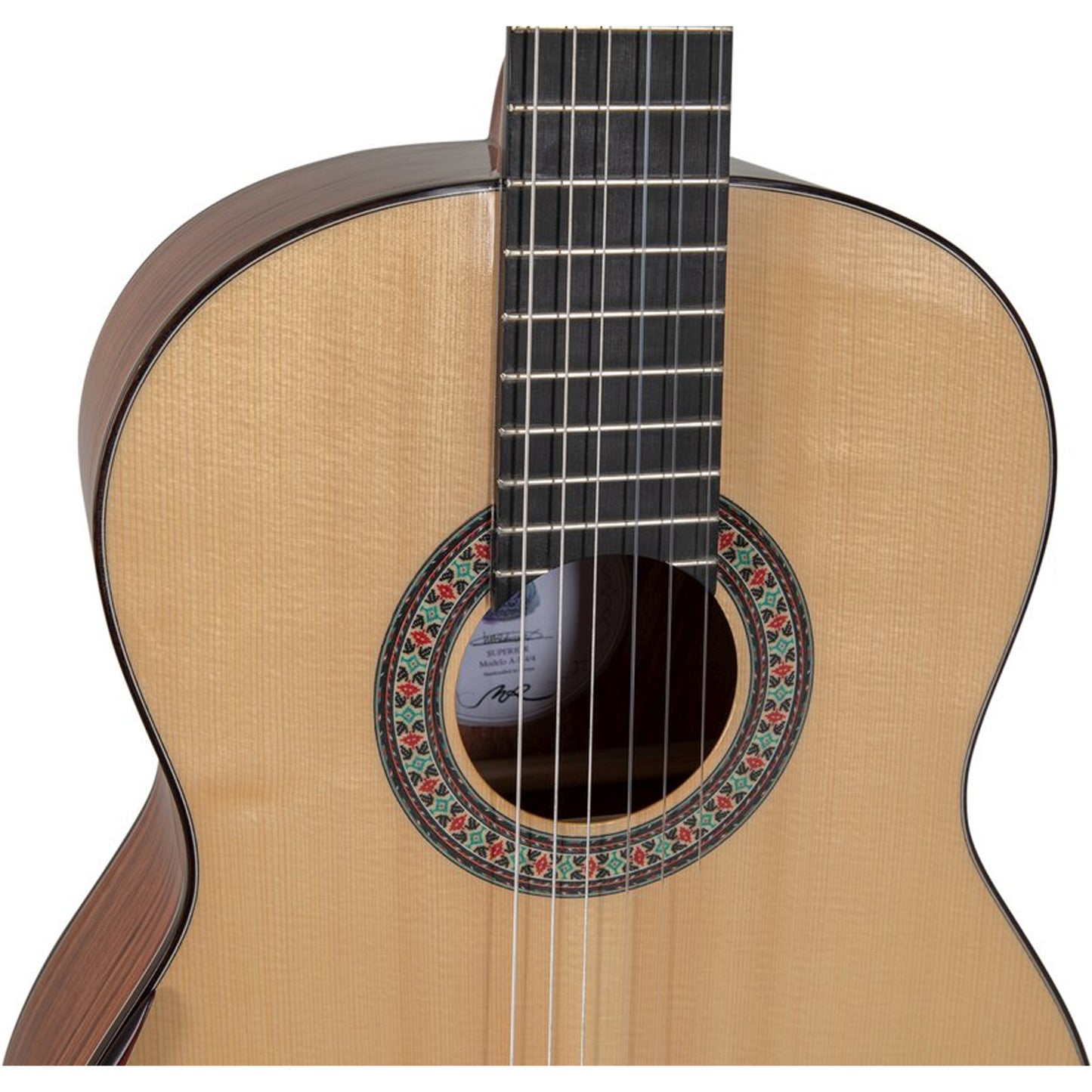Manuel Rodriguez Classical Guitar Superior A-S Spruce/Bubinga 4/4 Gloss, Armrest