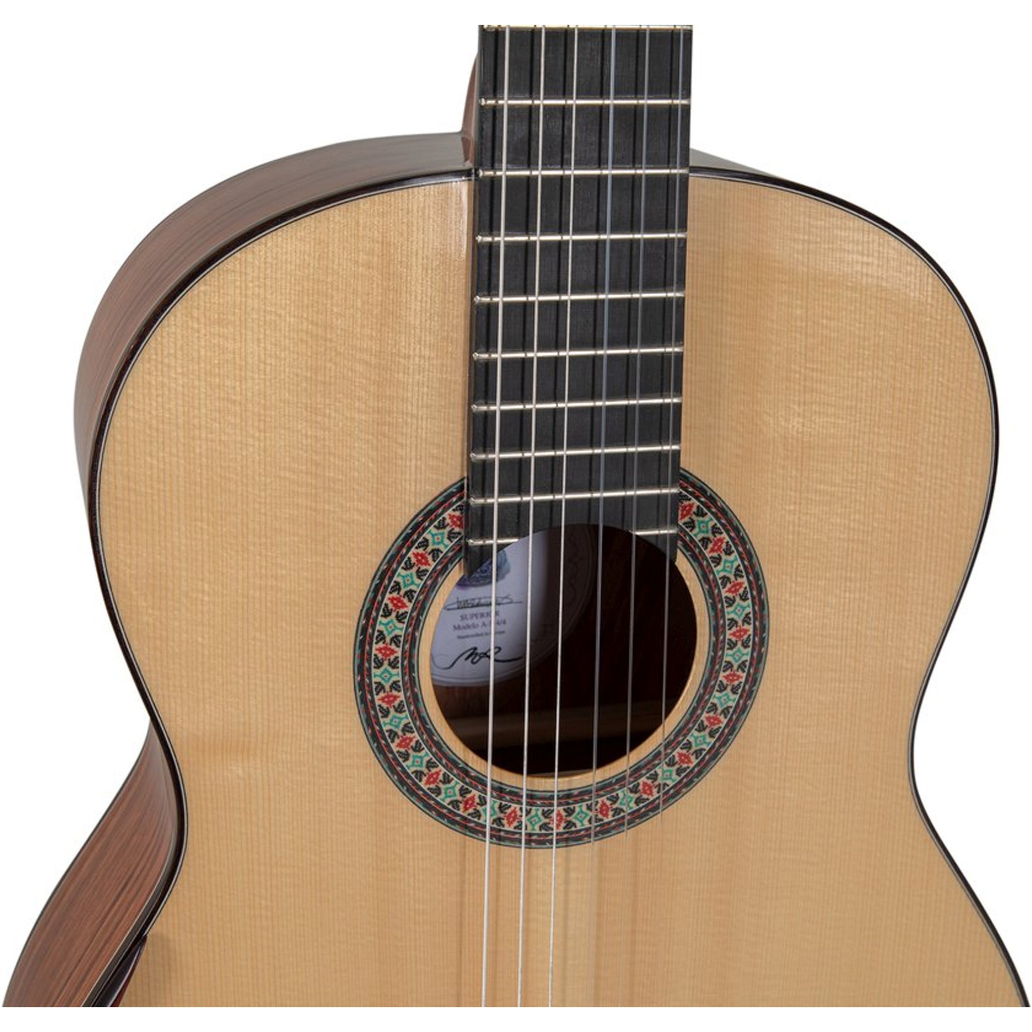 Manuel Rodriguez Classical Guitar Superior A-S Spruce/Bubinga 4/4 Gloss, Armrest