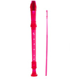 D'Luca Student 3 Piece Recorder Flute Pink