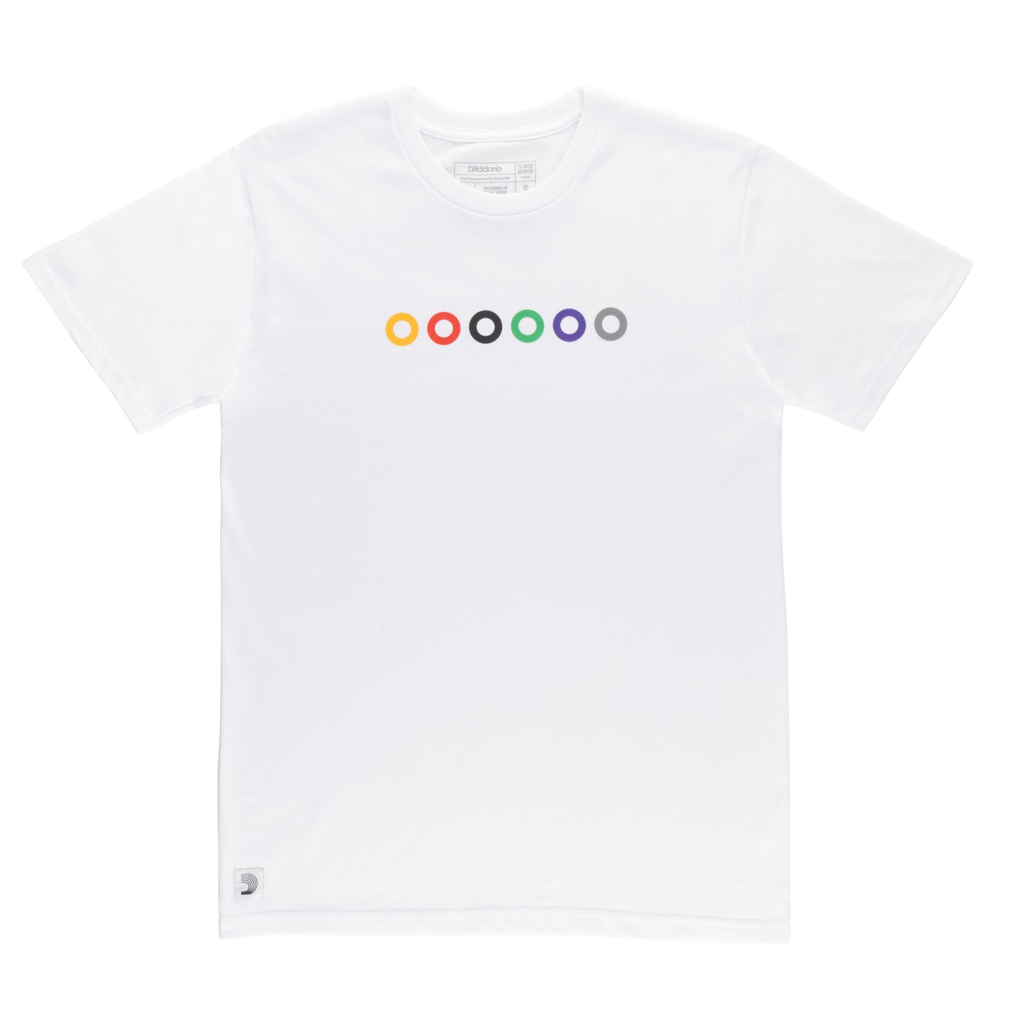 D'Addario Ball End T-Shirt, White, S