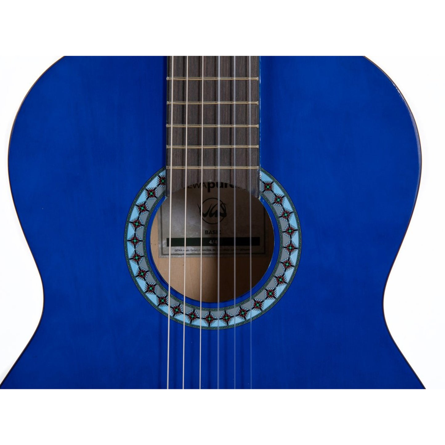 GEWA Basic Classical Guitar 4/4 Transparent Blue