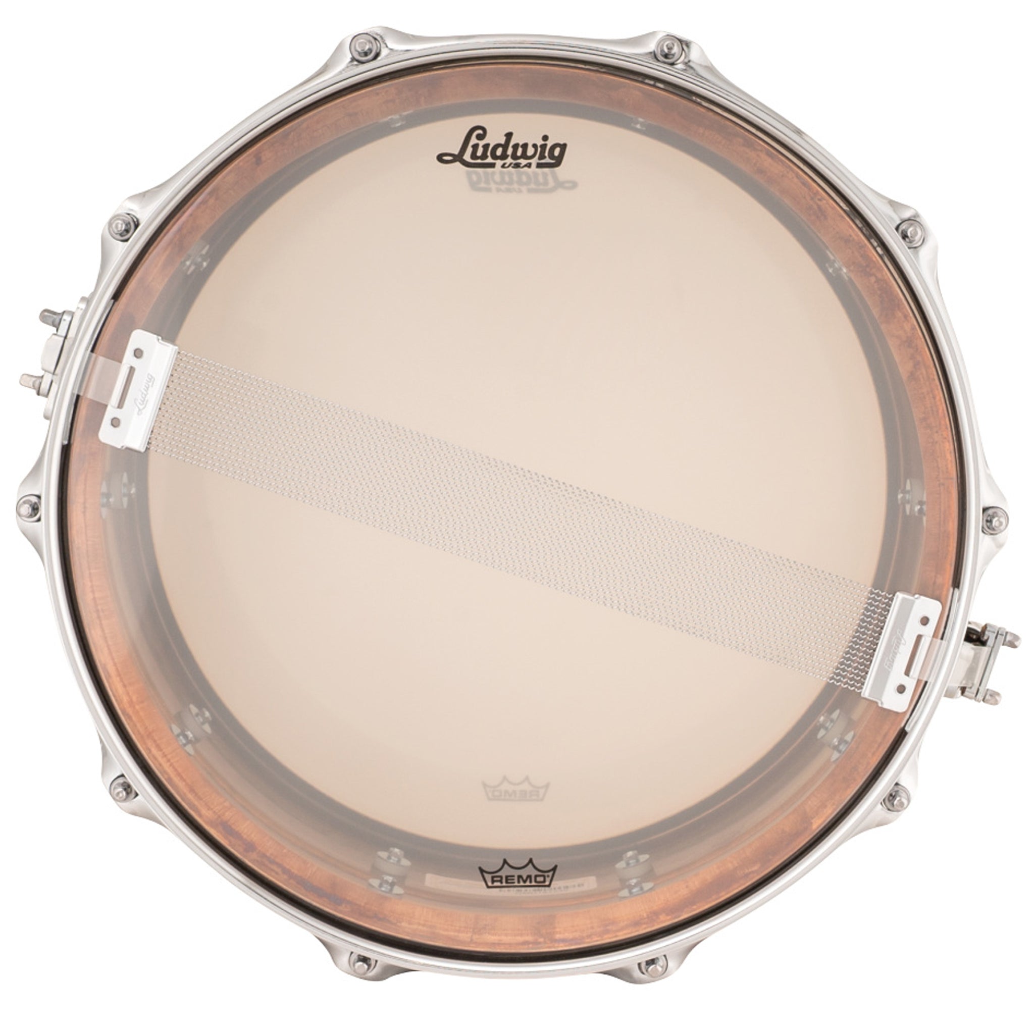 Ludwig LB550R Bronze Phonic 5x14 "RAW" Natural Patina Shell, Imperial Lugs Snare Drum