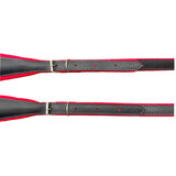 D'Luca MX3 Leather Accordion Straps Red/Black