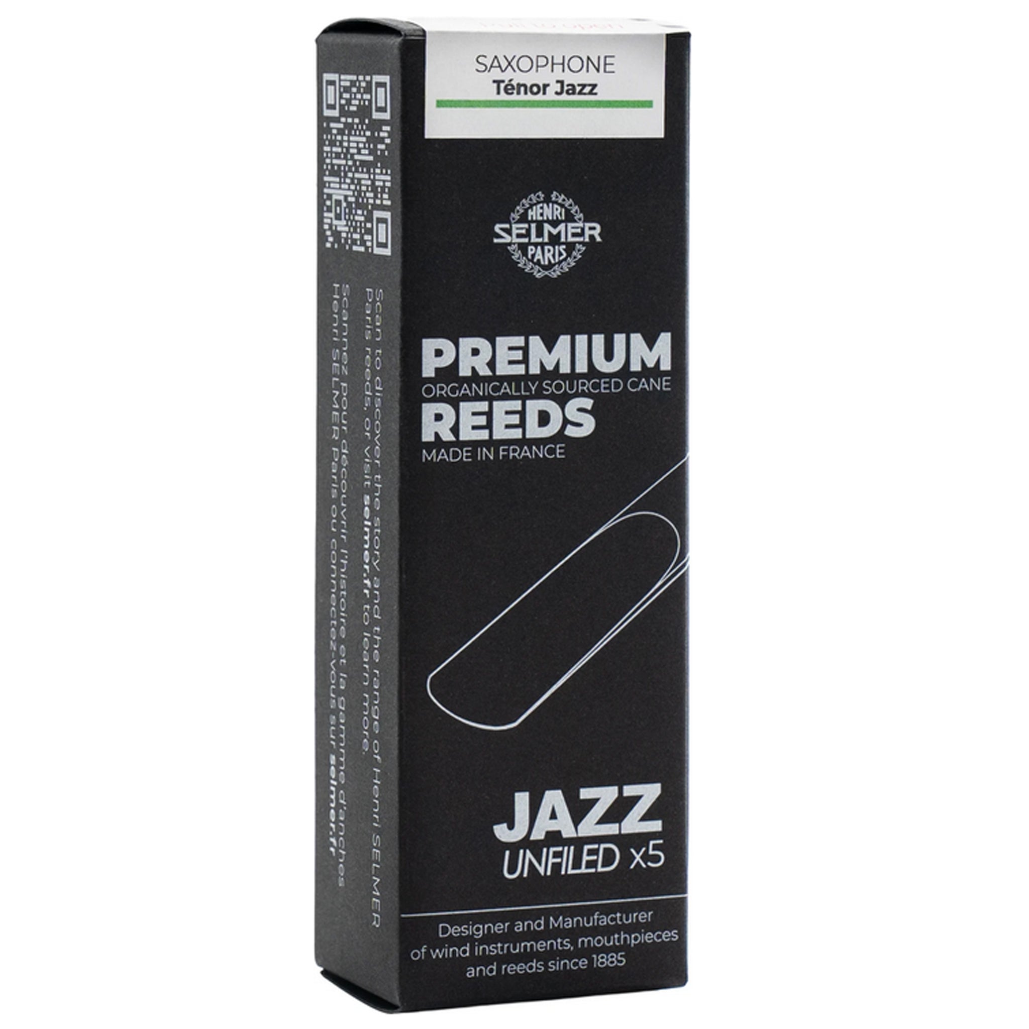 Selmer Paris Jazz Reeds for Tenor Saxophone Reed Box 5 Size 4
