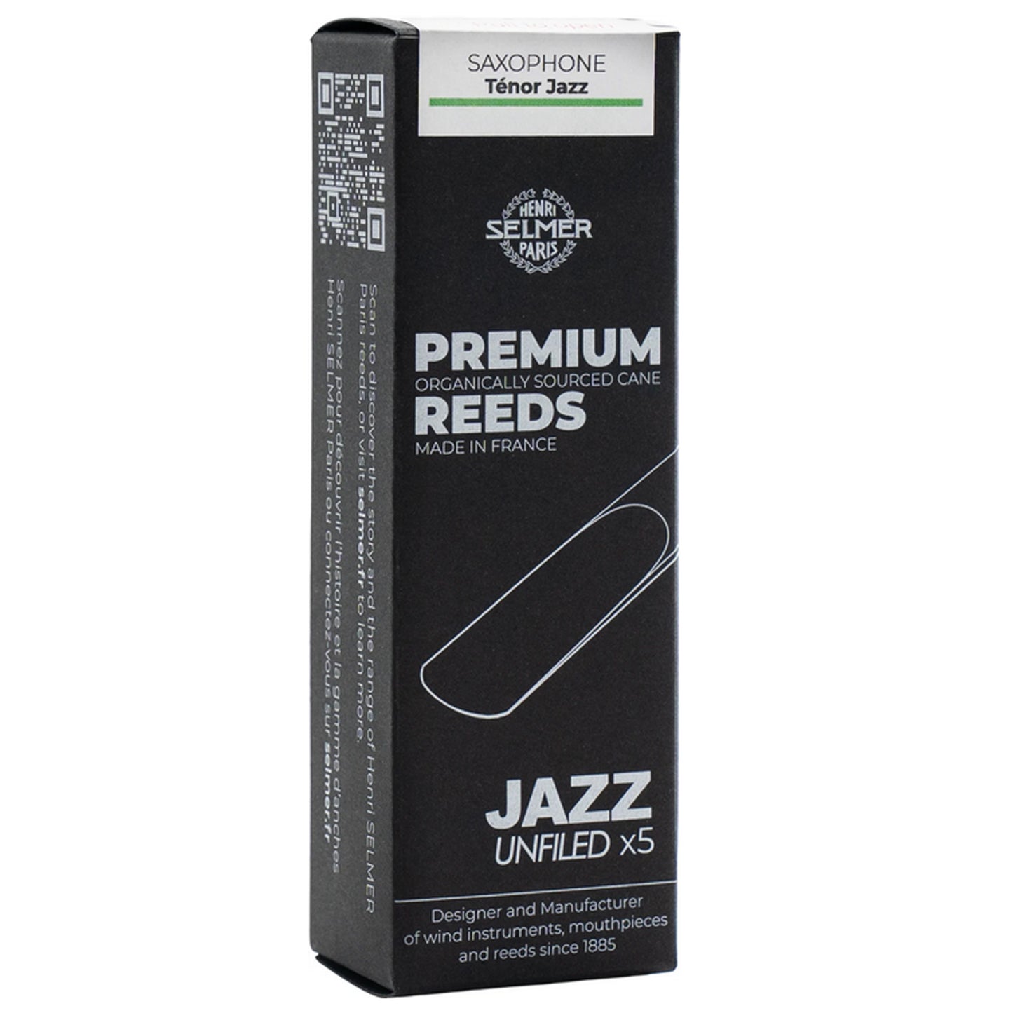 Selmer Paris Jazz Reeds for Tenor Saxophone Reed Box 5 Size 2.5