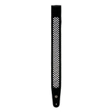 D'Addario Hybrid Leather Guitar Strap, Checkered