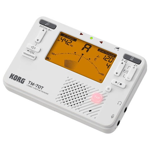 Korg TM-70 Handheld Tuner-Metronome White