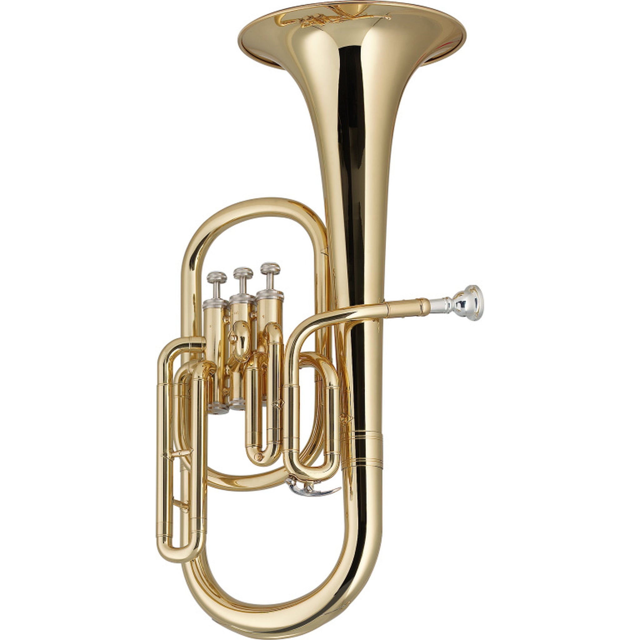 Stagg Eb Alto Horn, Clear Lacquer Finish with ABS Case