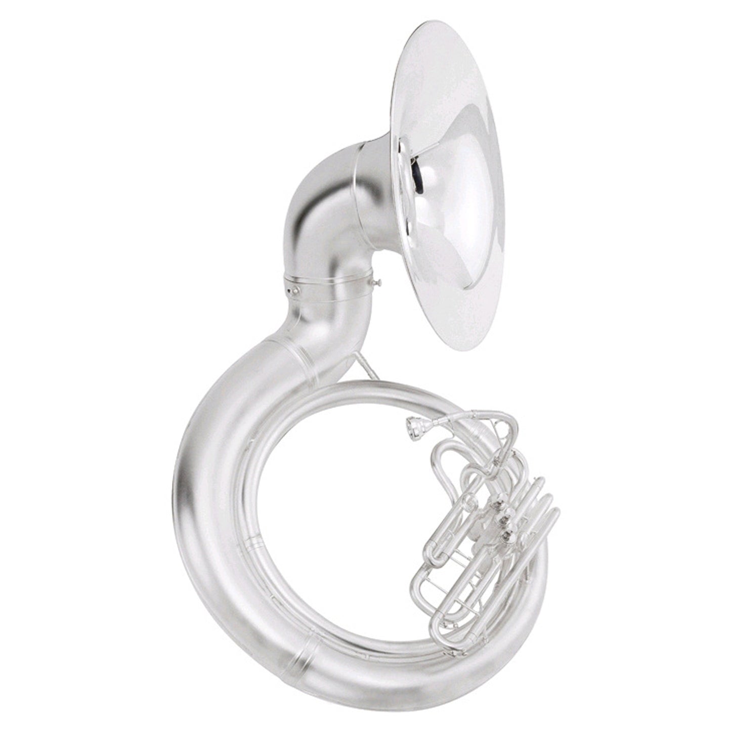 King 2350WSB BBb Sousaphone with ABS Case Satin Silver Plated