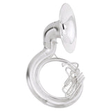 King 2350WSB BBb Sousaphone with ABS Case Satin Silver Plated