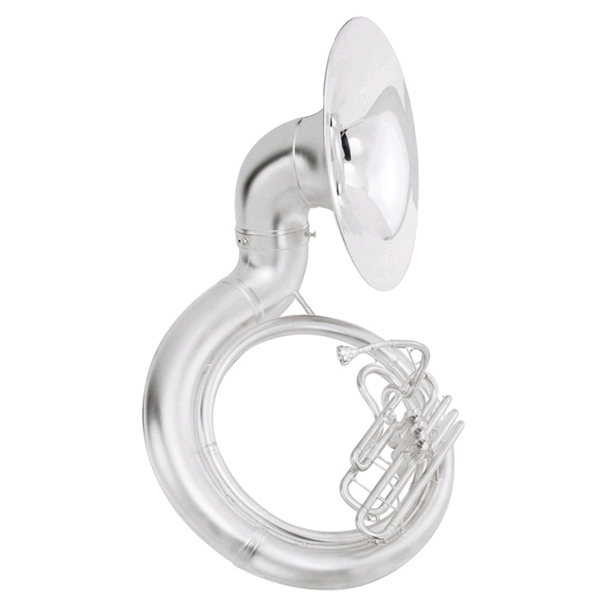 King 2350WSB BBb Sousaphone with ABS Case Satin Silver Plated