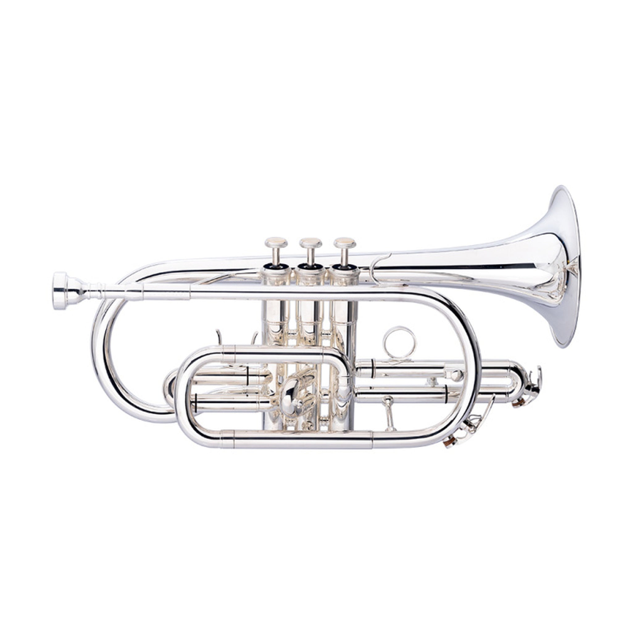 Stagg Levante Bb Cornet, Monel, Silver Plated