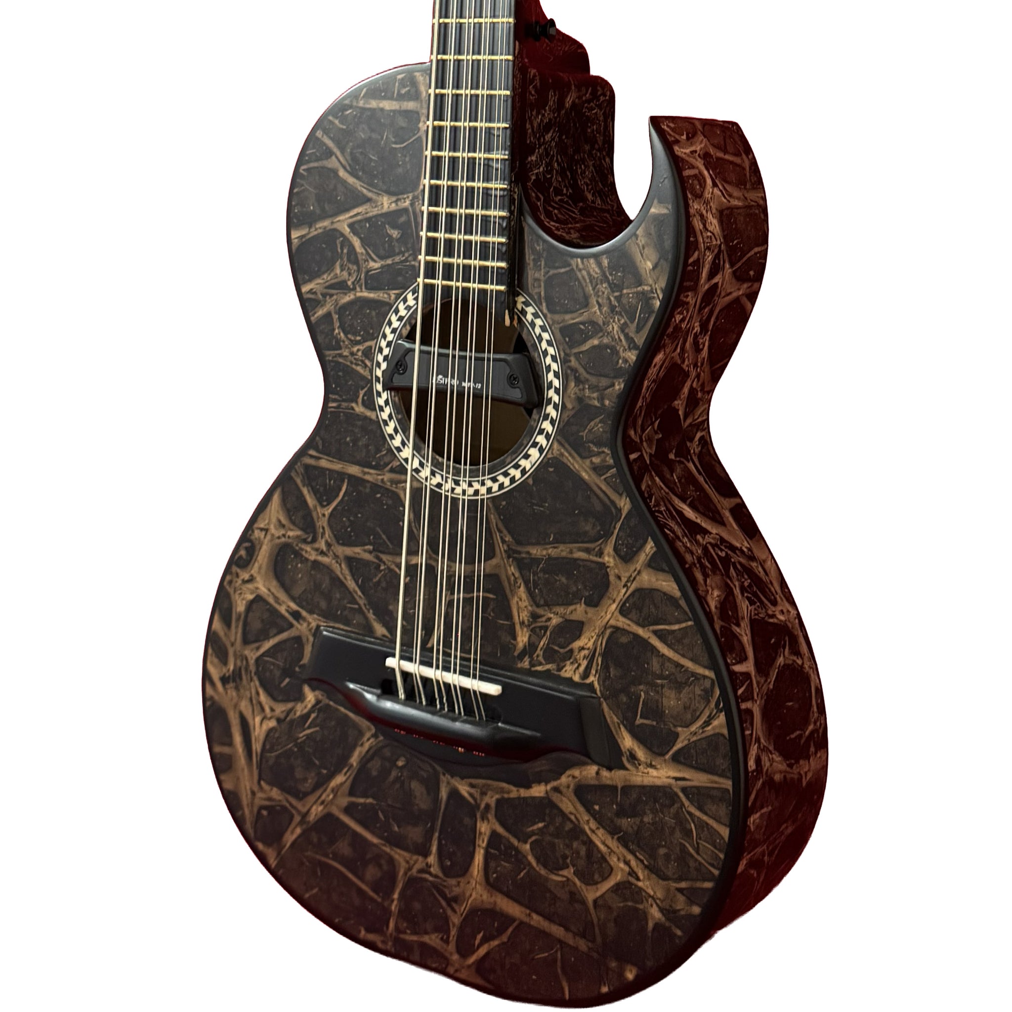 D'Luca Artisan Acoustic Electric Bajo Quinto, Bronze