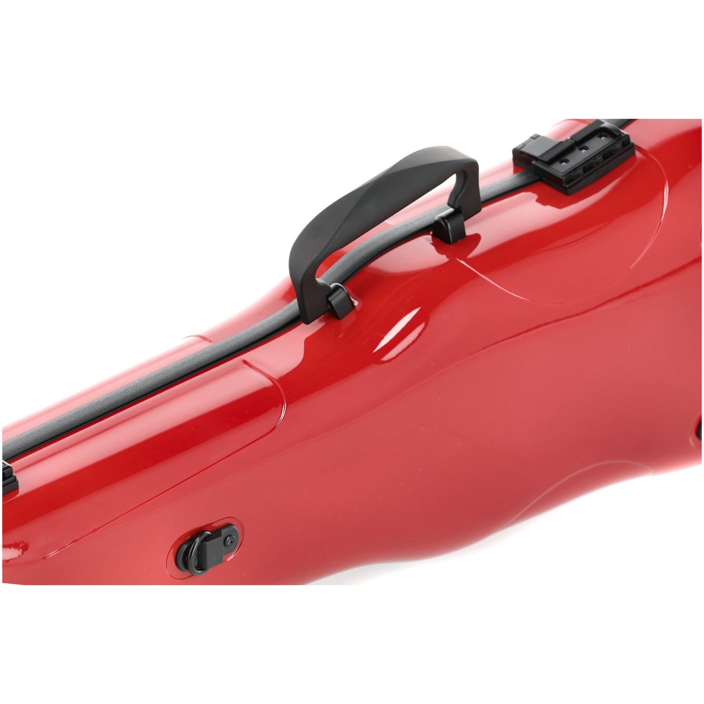 GEWA Violin Case, Air 1.7, Shaped, 4/4, Red/Black, High Gloss, w/Subway Handle