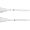 D'Luca MX3 Leather Accordion Straps White/White