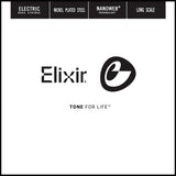 Elixir Nickel Plated Steel 5th Bass String, NANOWEB, Long Scale, Light B (.130)