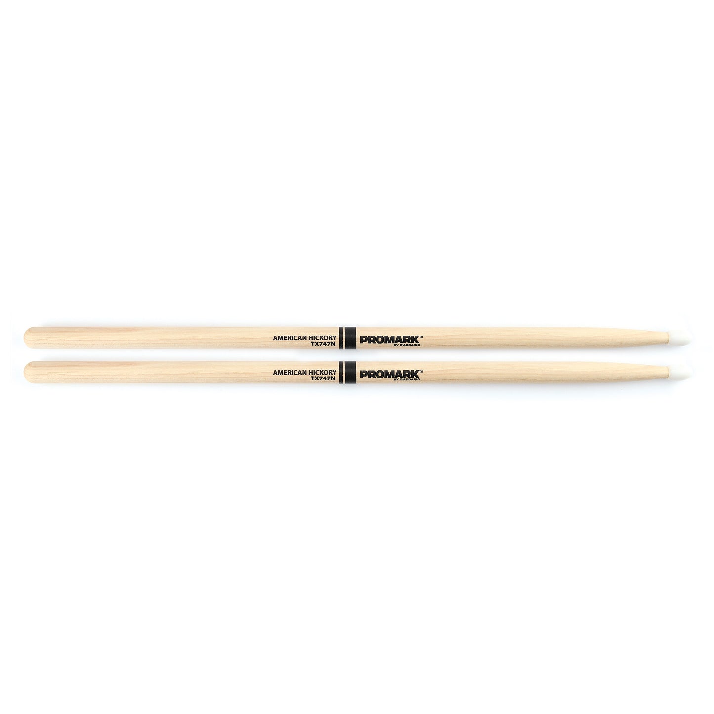 Promark American Hickory 747 Nylon Rock Drum Sticks