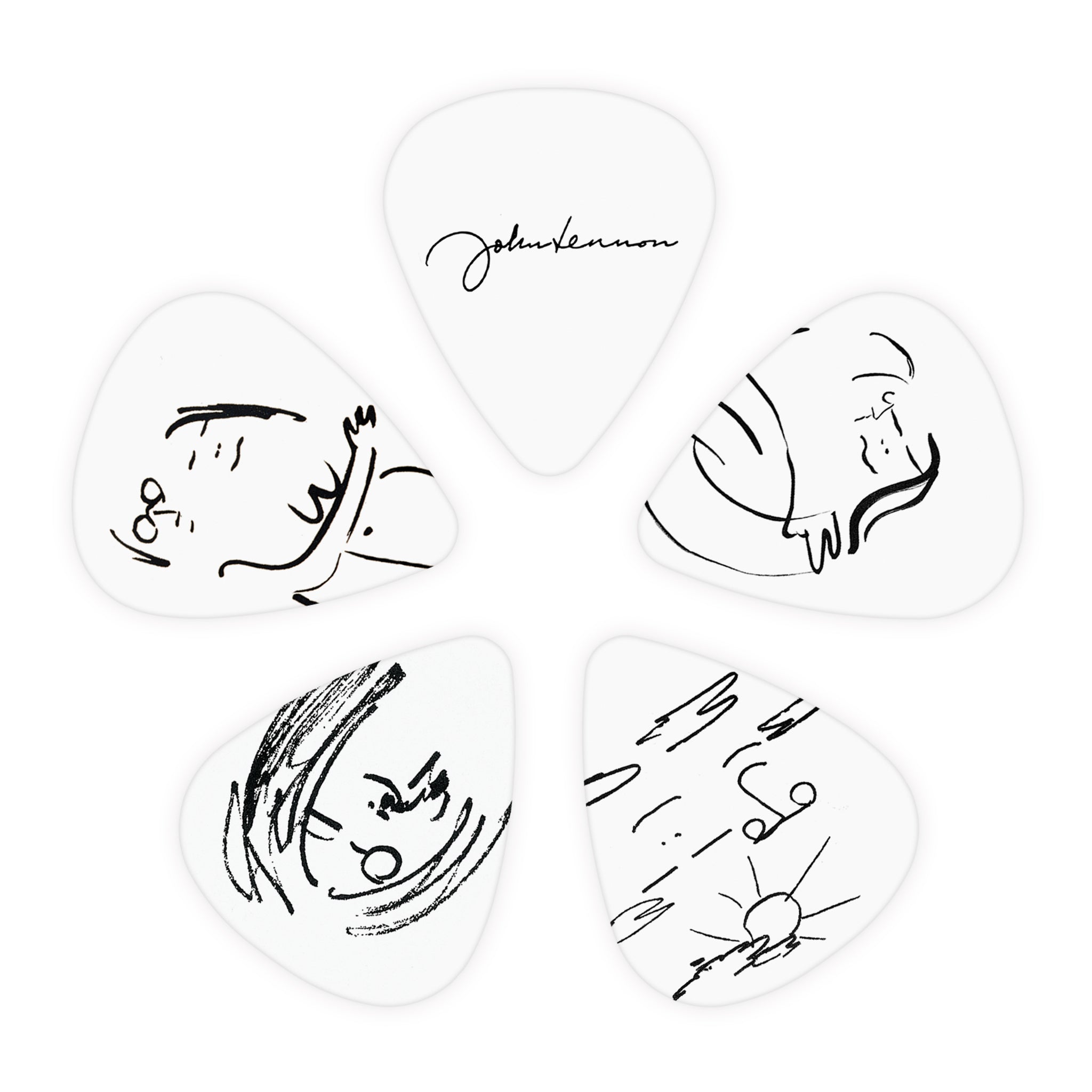 D'Addario John Lennon Art Series Picks - John & Yoko