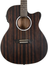 Washburn DFEACE-U Deep Forest Grand Auditorium Acoustic Electric Guitar. Ebony