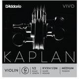 D'Addario Kaplan Vivo Violin G String, 1/2 Scale, Medium Tension