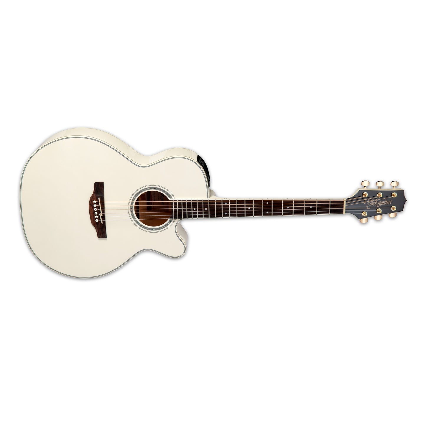 Takamine GN37CE PW Acoustic-Electric Guitar Pearl White W/Gig Bag