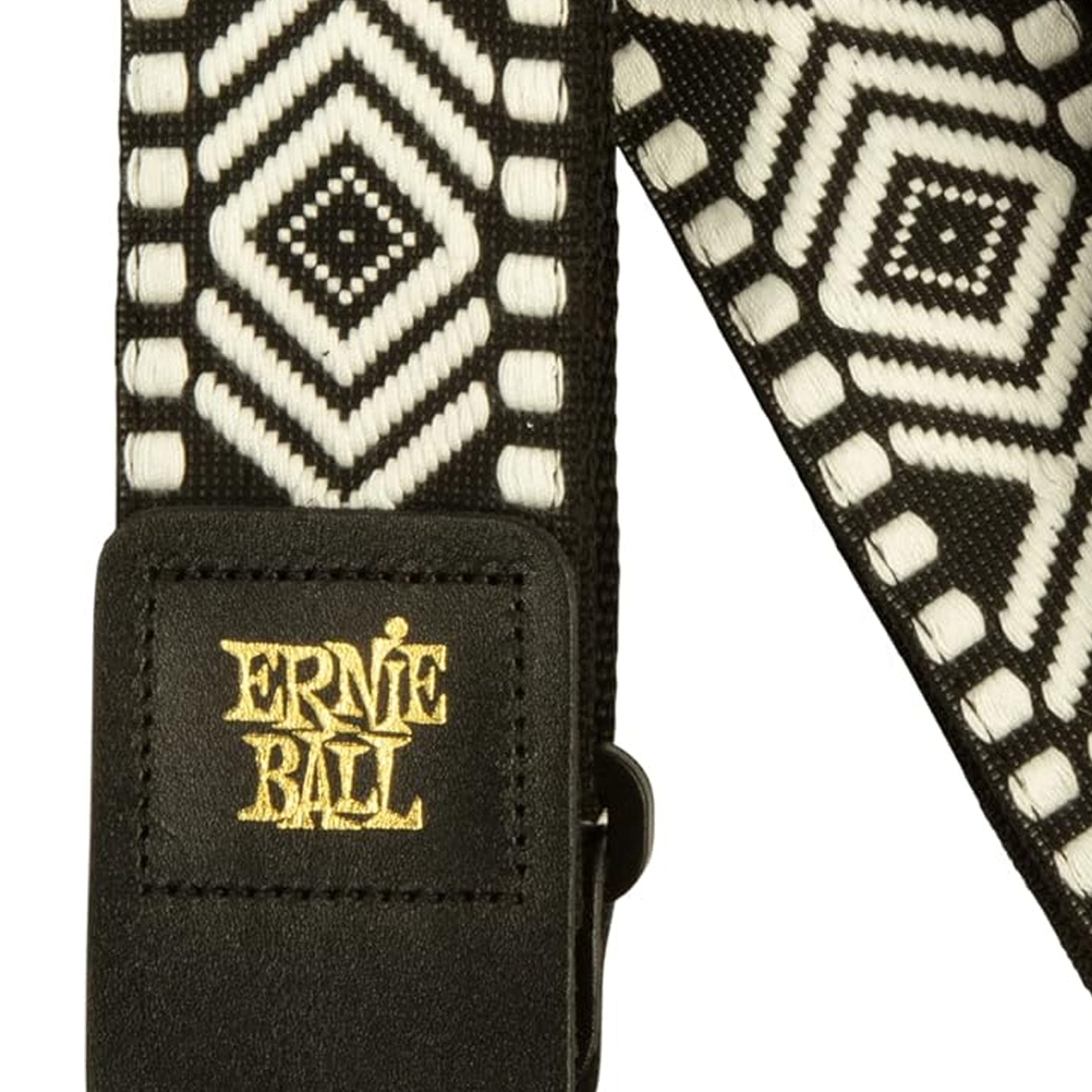 Ernie Ball Classic Jacquard Guitar Strap/Bass Strap - White Savannah