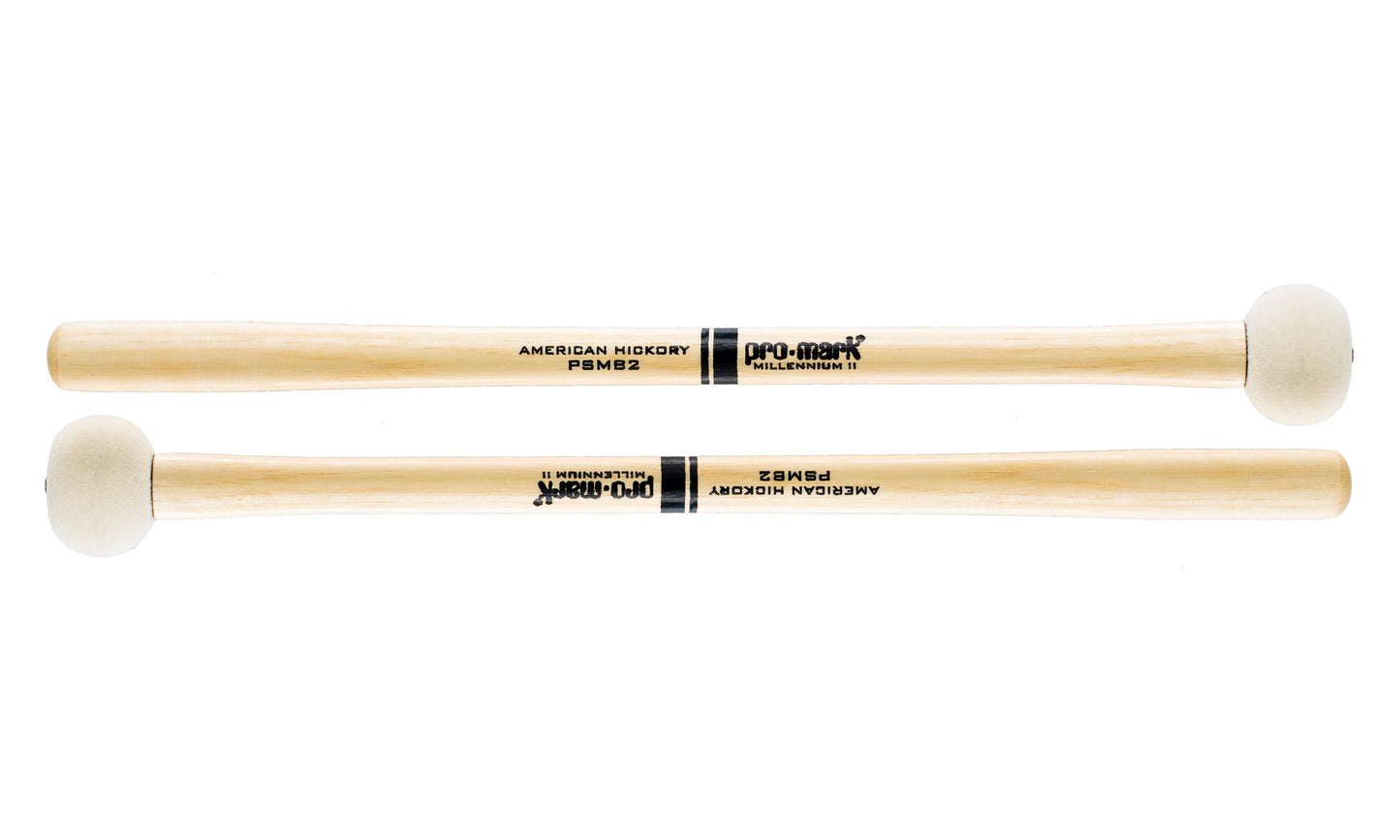 Promark Performer Marching Bass - Felt #2 Drum Mallets