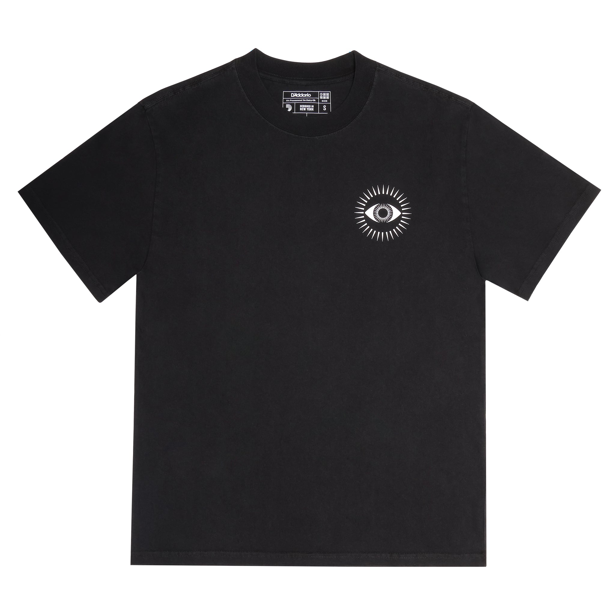 D'Addario All Seeing Eye T-Shirt, Faded Black, S